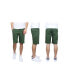 Men's 5-Pocket Flat-Front Slim-Fit Stretch Chino Shorts