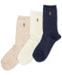 ფოტო #1 პროდუქტის Women's 3-Pk. Solid Slack Socks