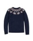 Фото #1 товара Women's Long Sleeve Fair Isle Raglan Sweater