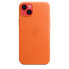 Фото #4 товара Apple iPhone 14 Plus Leather Case with MagSafe - Orange, Cover, Apple, iPhone 14 Plus, 17 cm (6.7"), Orange