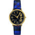 Versace Damen Armbanduhr V-CIRCLE The Clans blau, gold 38 mm VE8100218