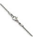 Chisel stainless Steel Polished 1.5mm Rope Chain Necklace