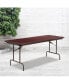 Фото #2 товара 6-Foot Mahogany Melamine Laminate Folding Banquet Table