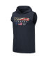 Men's Navy Wisconsin Badgers OHT Military-Inspired Appreciation Americana Hoodie Sleeveless T-shirt