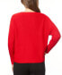 Women's Ribbed Block-Stitch Dolman-Sleeve Sweater