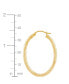 Серьги Macy's Oval Hoop 14k Gold, 1-3/8 inch