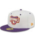 Фото #3 товара Men's White/Purple Washington Nationals 2008 Nationals Park Inaugural Season Grape Lolli 59FIFTY Fitted Hat