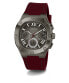 Guess Herren Armbanduhr Multifunktion Headline gun metal, bordeaux 42 mm GW0571G4