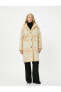 Пальто Koton Faux Fur Detail Hooded Coat