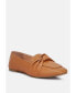 denali faux leather flat loafers