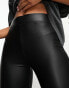 ONLY faux leather high waisted leggings in black