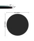 Фото #5 товара 38.6" Inch Round Tempered Glass Table Top Black Glass 1/2" Inch Thick Beveled Polished Edge