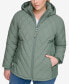 ფოტო #1 პროდუქტის Plus Size Hooded Packable Puffer Coat, Created for Macy's