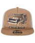 Men's Tan Chicago Bears Meet Me 9FIFTY Snapback Hat