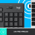 Logitech MK295 Silent Wireless Combo - Full-size (100%) - USB - QWERTY - Graphite - Mouse included