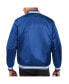 Фото #2 товара Men's Royal Indianapolis Colts Locker Room Satin Varsity Full-Snap Jacket