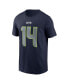 Фото #2 товара Men's DK Metcalf College Navy Seattle Seahawks Player Name and Number T-shirt
