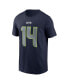 Men's DK Metcalf College Navy Seattle Seahawks Player Name and Number T-shirt