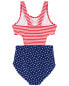 Kid Stars and Stripes 1-Piece Cut-Out Swimsuit 14
