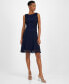 ფოტო #1 პროდუქტის Women's Sequined Scalloped-Lace Dress