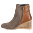 Фото #6 товара Diba True Drum Roll Snip Toe Wedge Booties Womens Brown Casual Boots 60060-269