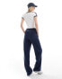 Vero Moda Tall wide leg pull on trousers with elasticated waist in navy