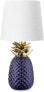 Фото #6 товара Navaris Table Lamp in Pineapple Design – 35 cm High – Decorative Ceramic Lamp for Bedside Table or Side Table – Decorative Lamp with E14 Thread in Silver/Black