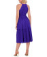 ფოტო #2 პროდუქტის Women's Cotton Sleeveless Eyelet Midi Dress