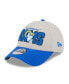 ფოტო #4 პროდუქტის Men's Stone, Royal Los Angeles Rams 2023 NFL Draft 9FORTY Adjustable Hat