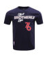 Men's Navy Philadelphia 76ers 2023 City Edition T-shirt