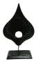 Фото #4 товара Декор и интерьер Moebel17 Статуэтка Черный в мраморном исполнении Skulptur Ellipse 20 см/ 38 см/ 8 см