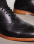 Office meanest brogues in black leather