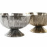 Centerpiece DKD Home Decor 31 x 31 x 20 cm Silver Golden Modern (2 Units)