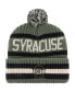 Men's Green Syracuse Orange OHT Military-Inspired Appreciation Bering Cuffed Knit Hat with Pom