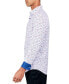 Men's Regular-Fit Non-Iron Performance Stretch Micro Flower-Print Button-Down Shirt