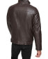 Фото #6 товара Men's Faux Leather Moto Jacket, Created for Macy's