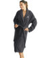 Фото #7 товара 100% Turkish Cotton Personalized Unisex Herringbone Bath Robe - Midnight Blue