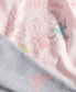 Baby Girls Princesses Bodysuit, Pants & Headband, 3 Piece Set
