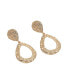 ფოტო #1 პროდუქტის Women's Dented Drop Earrings