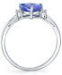 Tanzanite (1-1/4 ct. t.w.) & Diamond (1/20 ct. t.w.) Ring in 14k White Gold