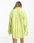 Фото #2 товара Lindex Alexa linen beach shirt in green