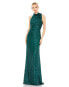 ფოტო #9 პროდუქტის Women's Women's Ieena Sequined Soft Tie Halter Neck Column Gown