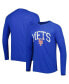 Фото #1 товара Men's Royal New York Mets Inertia Raglan Long Sleeve Henley T-shirt