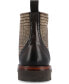 Фото #3 товара Men's Livingston Handcrafted Leather and Wool Dress Lace-up Rubber Sole Boots