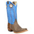 Фото #2 товара Justin Boots Ranker 13" Wide Square Toe Cowboy Mens Blue, Brown Casual Boots JP