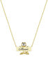 Фото #1 товара Unwritten 14K Gold Plated Garfield "Mama" Necklace