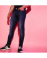 ფოტო #2 პროდუქტის Men's Navy Blue Dark-Wash Denim Jeans