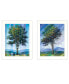 Trendy Decor 4U Catching Light as Time Passes 2-Piece Vignette by Tim Gagnon, White Frame, 15" x 19"