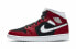 Кроссовки Nike Air Jordan 1 Mid Gym Red Black (W) (Красный, Черный)