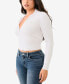 Women's Collar Zip HS Rib Sweater